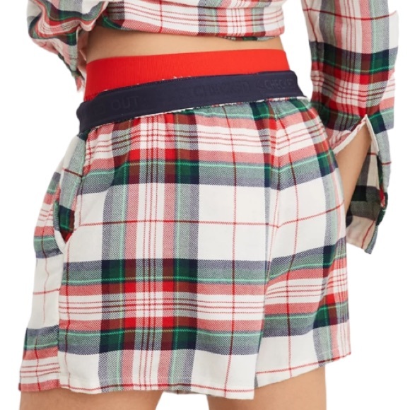 AERIE➕Flannel Skater Pajama Boxer NWT - Picture 2 of 8